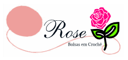 Rose Bolsas em Crochê